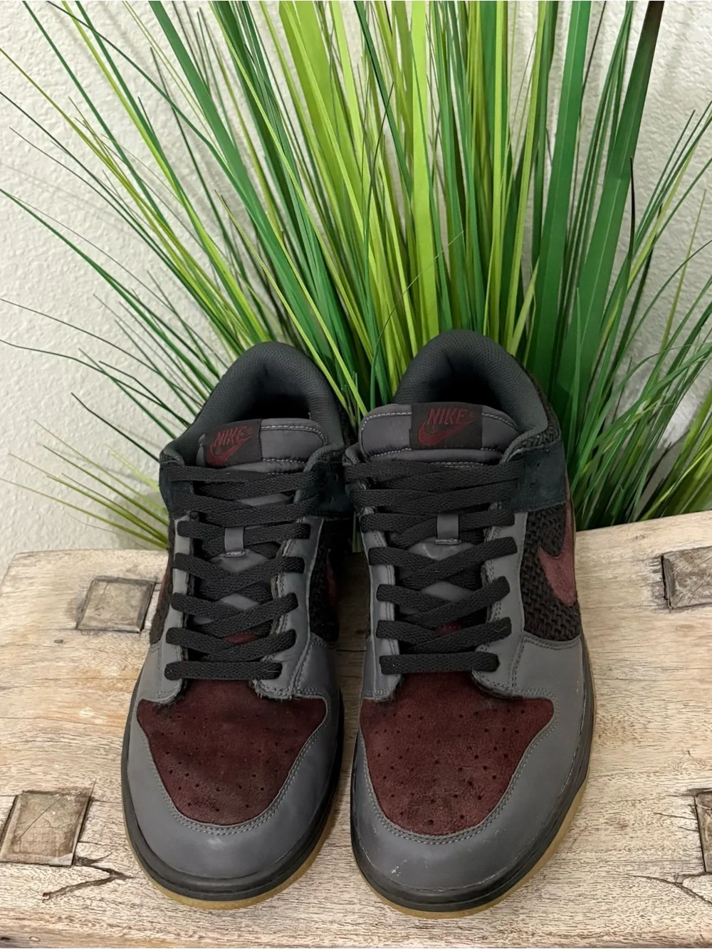 2007 Nike Dunk Low CL Black/Deep Burgundy Sneakers